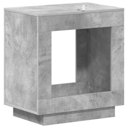 Oldal asztal Beton Szürke 60 x 40 x 65 cm Mérnöki fa