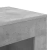  Oldal asztal Beton Szürke 60 x 40 x 65 cm Mérnöki fa