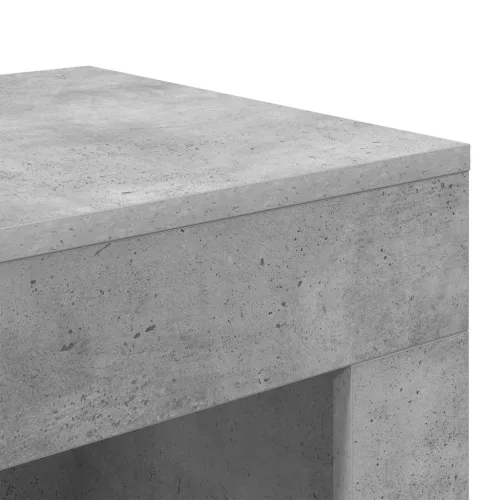  Oldal asztal Beton Szürke 60 x 40 x 65 cm Mérnöki fa