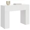  Dohányzóasztal Fehér 102 x 35 x 75 cm Szerelt Fa