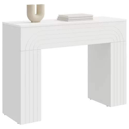  Dohányzóasztal Fehér 102 x 35 x 75 cm Szerelt Fa