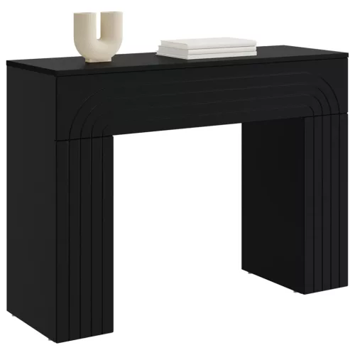  Dohányzóasztal Fekete 102 x 35 x 75 cm Szerelt Fa