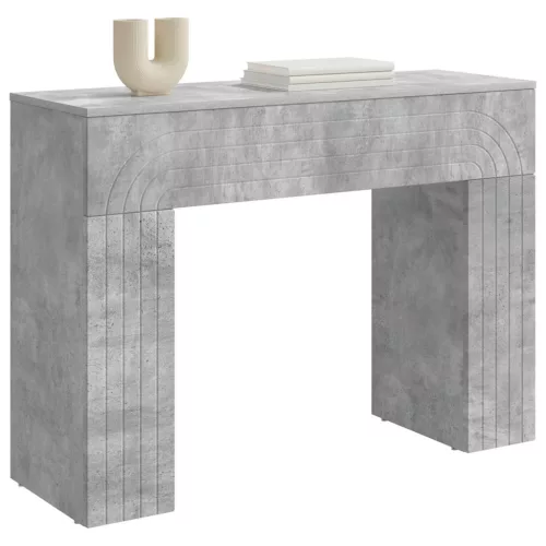  Dohányzóasztal Betonszürke 102 x 35 x 75 cm Szerelt Fa