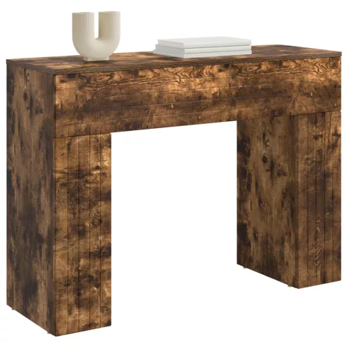  Dohányzóasztal Füstös Tölgy 102 x 35 x 75 cm Szerelt Fa