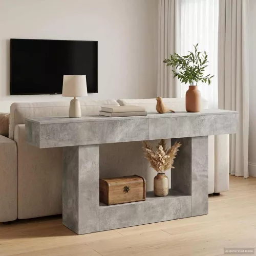  Beton Szürke 160 x 30 x 74 cm
