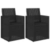  Kerti étkező székek 2 pcs Antracit 53 x 47 x 88,5 cm PP