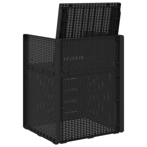  Kerti étkező székek 2 pcs Antracit 53 x 47 x 88,5 cm PP