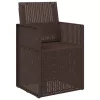  Kerti étkező székek 2 pcs Barna PP