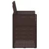  Kerti étkező székek 2 pcs Barna PP