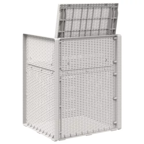  Kerti étkező székek 2 pcs Fehér PP