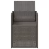  Kerti étkező székek 2 pcs Világosszürke PP