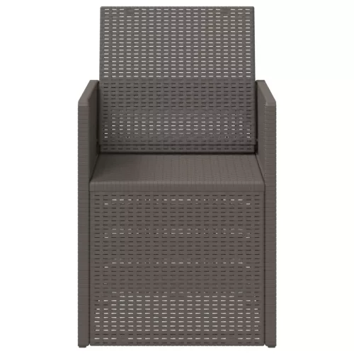  Kerti étkező székek 2 pcs Világosszürke PP