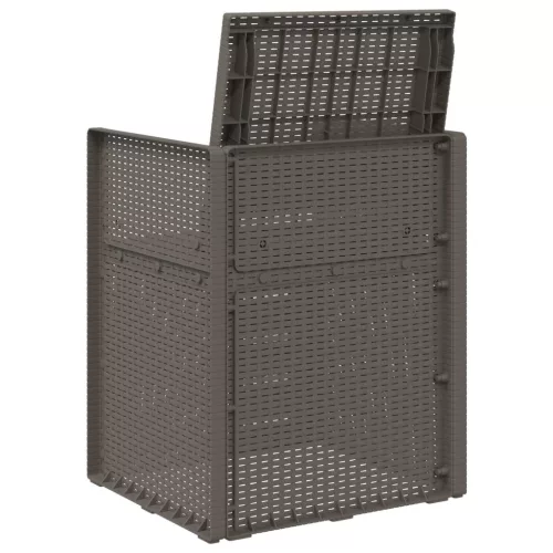  Kerti étkező székek 2 pcs Világosszürke PP