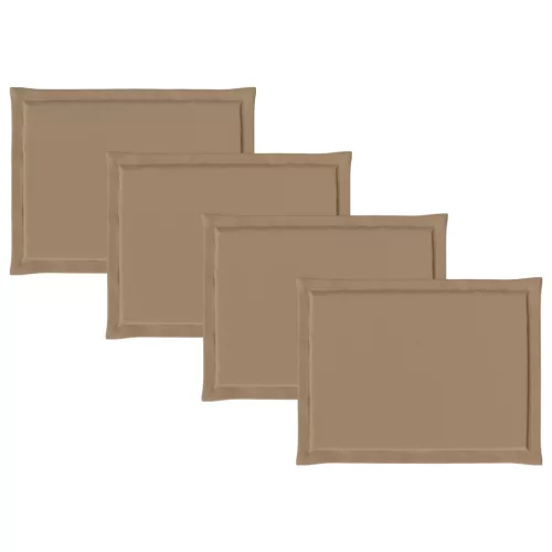  Ülőpárnák 4 pcs Tópszínű 47 x 36 x 2 cm Poliészter