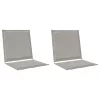  Ülés és háttámla párnák 2 pcs Világosszürke 47 x 45 x 2 cm