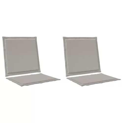  Ülés és háttámla párnák 2 pcs Világosszürke 47 x 45 x 2 cm