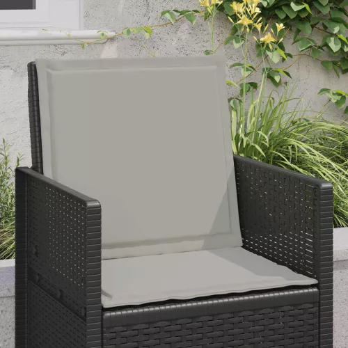  Ülés és háttámla párnák 2 pcs Világosszürke 47 x 45 x 2 cm