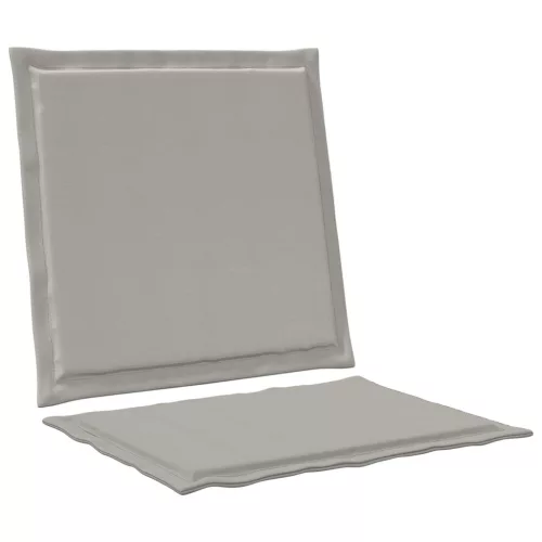  Ülés és háttámla párnák 2 pcs Világosszürke 47 x 45 x 2 cm