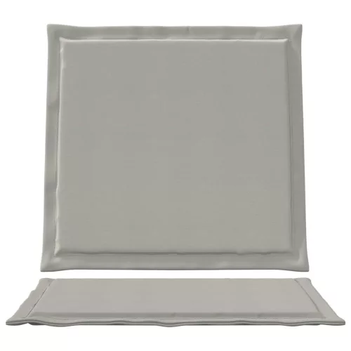  Ülés és háttámla párnák 2 pcs Világosszürke 47 x 45 x 2 cm