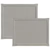  Ülés és háttámla párnák 2 pcs Világosszürke 47 x 45 x 2 cm