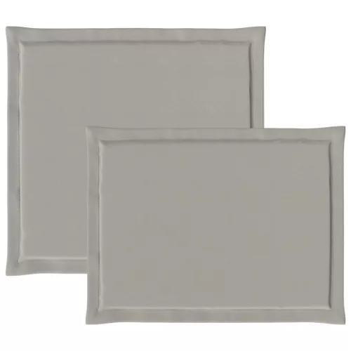  Ülés és háttámla párnák 2 pcs Világosszürke 47 x 45 x 2 cm