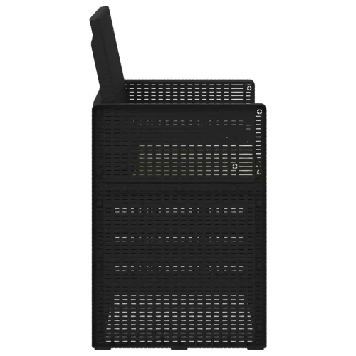  Kerti étkező székek 2 pcs Antracitszürke és Krémszínű PP