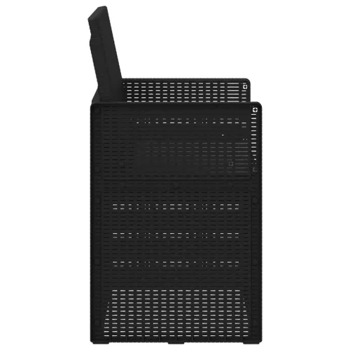  Kerti étkező székek 2 pcs Antracitszürke PP