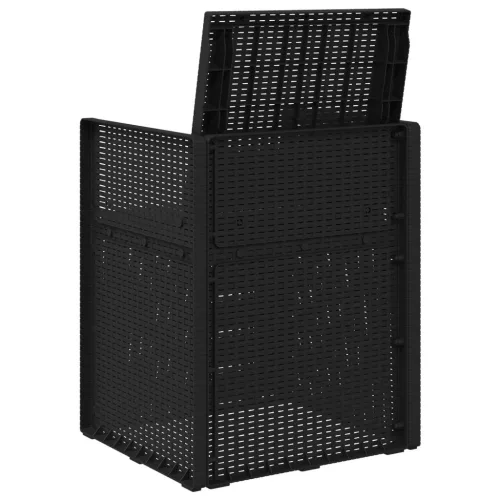  Kerti étkező székek 2 pcs Antracitszürke PP