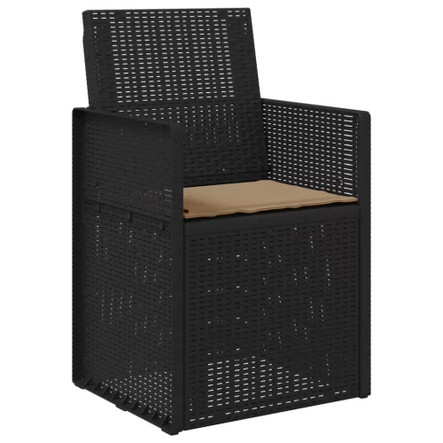  Kerti étkező székek 2 pcs Antracitszürke és Tópszínű PP