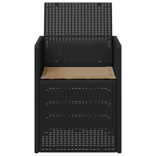  Kerti étkező székek 2 pcs Antracitszürke és Tópszínű PP