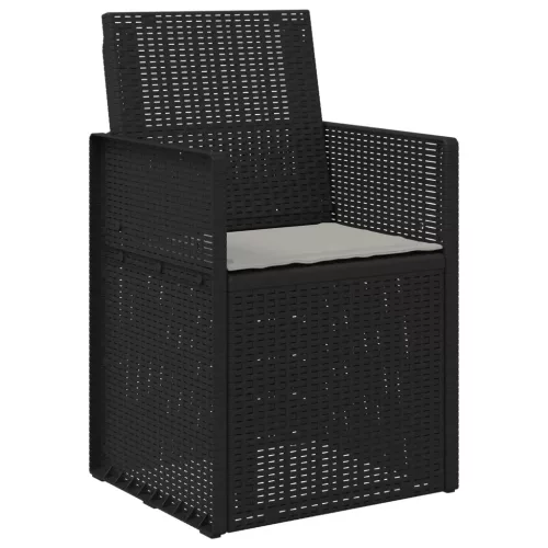  Kerti étkező székek 2 pcs Antracit és Világosszürke PP