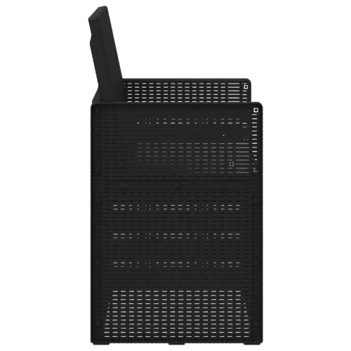  Kerti étkező székek 2 pcs Antracit és Világosszürke PP