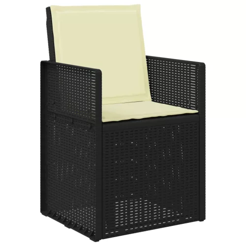  Kerti étkező székek 2 pcs Antracitszürke és Krémszínű PP