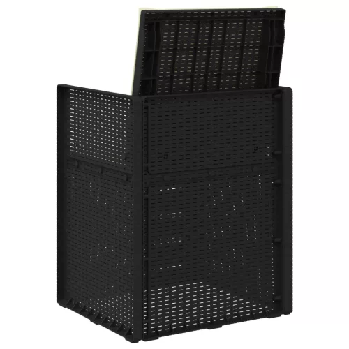  Kerti étkező székek 2 pcs Antracitszürke és Krémszínű PP