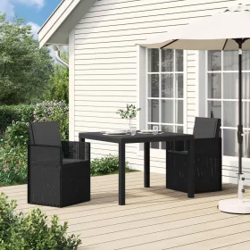  Kerti étkező székek 2 pcs Antracitszürke PP