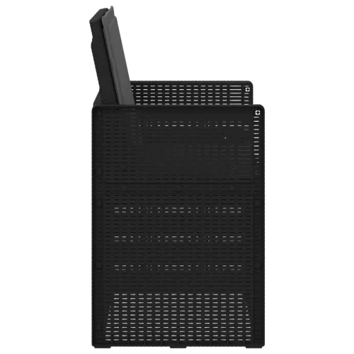  Kerti étkező székek 2 pcs Antracitszürke PP