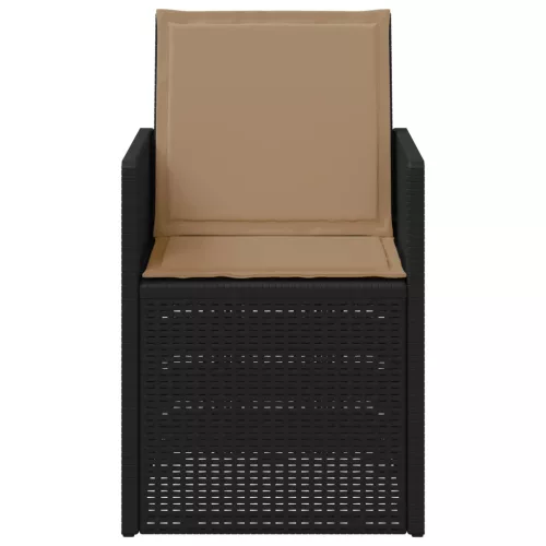  Kerti étkező székek 2 pcs Antracitszürke és Tópszínű PP