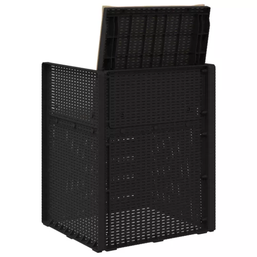  Kerti étkező székek 2 pcs Antracitszürke és Tópszínű PP