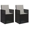  Kerti étkező székek 2 pcs Antracit és Világosszürke PP