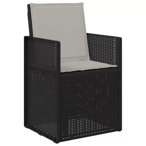  Kerti étkező székek 2 pcs Antracit és Világosszürke PP