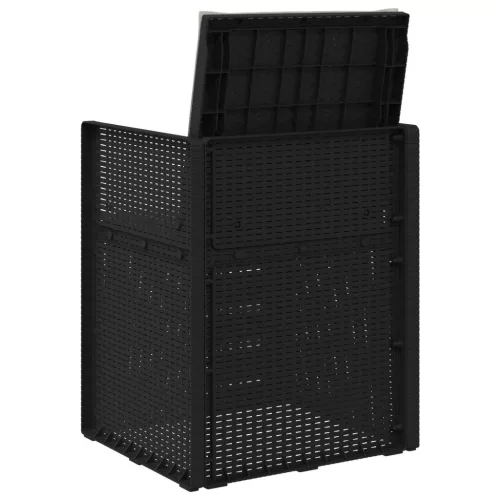  Kerti étkező székek 2 pcs Antracit és Világosszürke PP