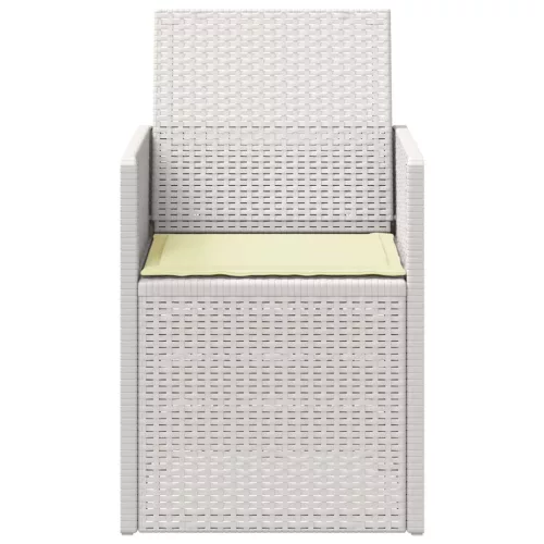  Kerti étkező székek 2 pcs Fehér és Krém színű PP