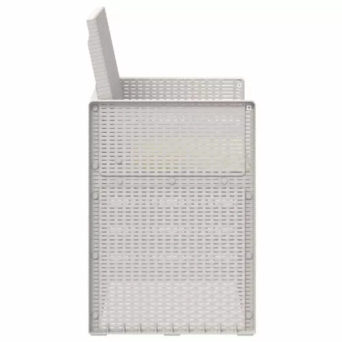  Kerti étkező székek 2 pcs Fehér és Krém színű PP