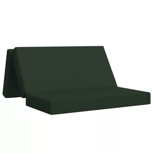  Összecsukható kanapéágy 120 x 67 x 45 cm Sötétzöld