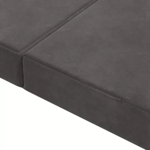  Összecsukható kanapéágy 120 x 67 x 45 cm Sötétszürke