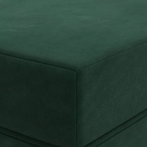  Összecsukható kanapéágy 180 x 67 x 45 cm Sötétzöld