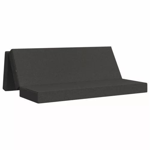  Összecsukható kanapéágy 200 x 67 x 45 cm Sötétszürke
