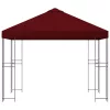  Pavilon 3 x 3 m Burgundi Poliészter és acél 190 gsm
