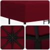  Pavilon 3 x 3 m Burgundi Poliészter és acél 190 gsm