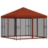  Kerti pavilon oldalfalakkal 3 x 3 m Terrakotta